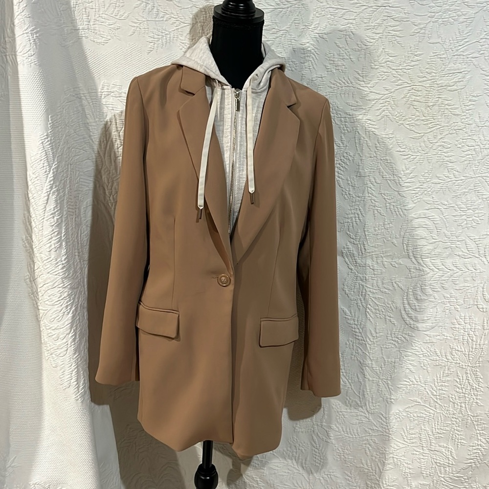 Rachel Zoe hooded blazer, size medium